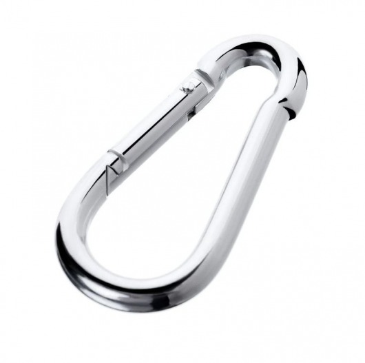 Серебристый карабин TOYFA Metal - ToyFa - купить с доставкой в Петрозаводске