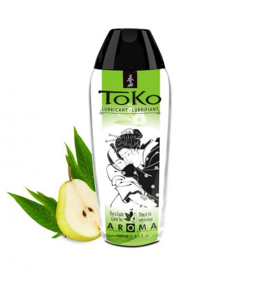 Интимный гель TOKO Pear   Exotic Green Tea с ароматом груши и зеленого чая - 165 мл. - Shunga - купить с доставкой в Петрозаводске