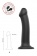 Черный фаллос на присоске Silicone Bendable Dildo L - 19 см. - Strap-on-me - купить с доставкой в Петрозаводске