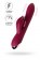 Бордовый вибратор-кролик Sangra - 20,5 см. - ToyFa купить в Петрозаводске с доставкой в Orgasmix.ru Бордовый вибратор-кролик Sangra - 20,5 см. - ToyFa
