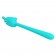 Аквамариновый гибкий вибратор - 14,2 см. - Baile купить в Петрозаводске с доставкой в Orgasmix.ru Аквамариновый гибкий вибратор - 14,2 см. - Baile