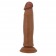 Коричневый фаллоимитатор с подвижной кожей Keon - 21,4 см. - Baile купить с доставкой в интернет-магазине Orgasmix в Петрозаводске Коричневый фаллоимитатор с подвижной кожей Keon - 21,4 см. - Baile
