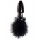 Пробка с хвостиком Black Bunny - 11 см. - 4sexdreaM