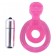 Розовая вибронасадка со стимулятор клитора Язычок - Toyfa Basic - в Петрозаводске купить с доставкой Розовая вибронасадка со стимулятор клитора Язычок - Toyfa Basic - в Петрозаводске купить с доставкой